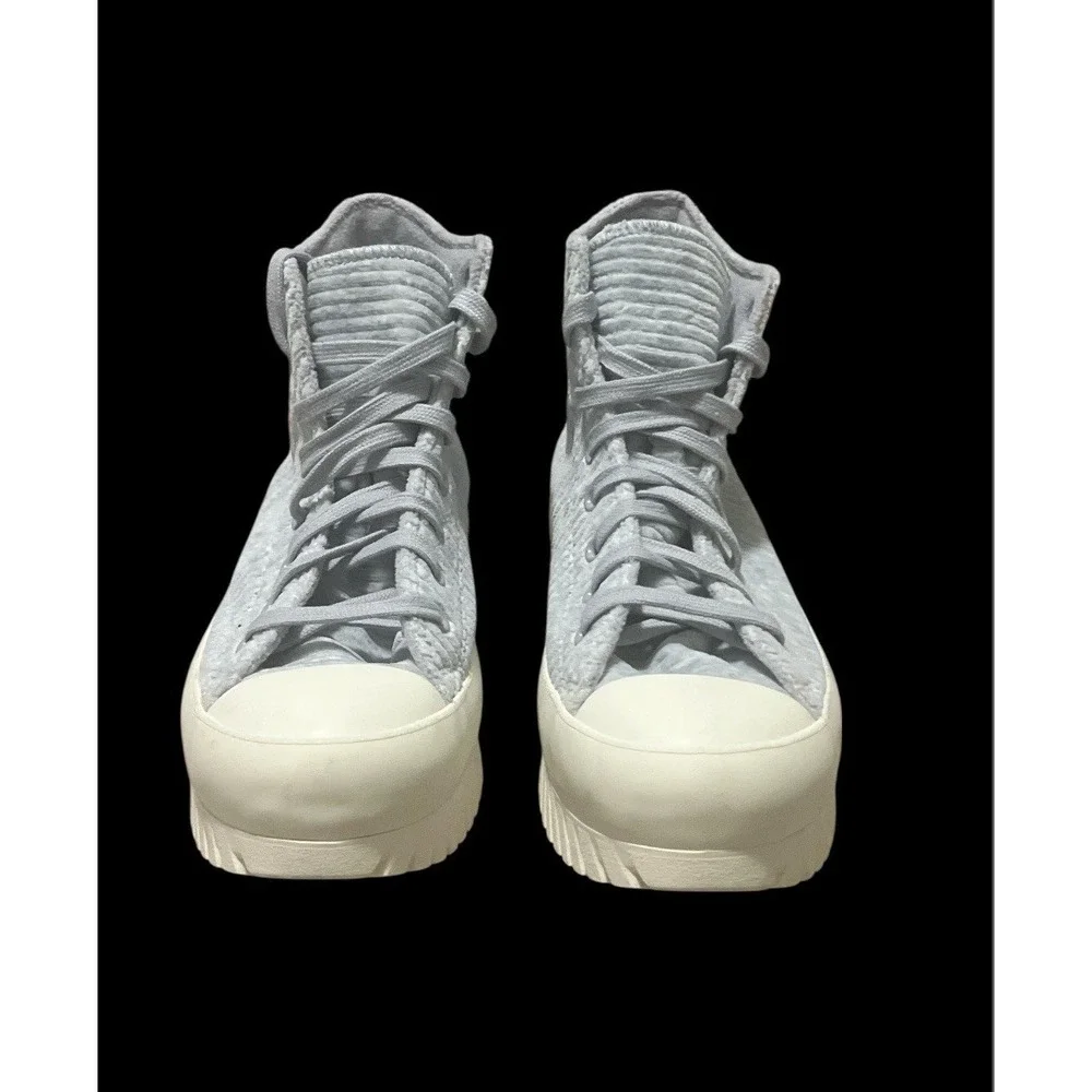 Size 11 - Converse Chuck Taylor All Star Lugged 2.0 High Striped Knit - Gravel